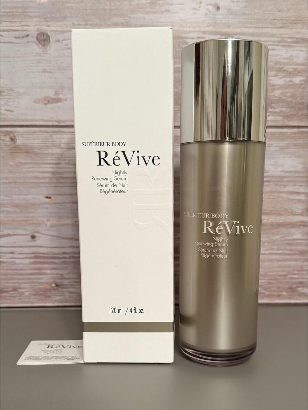 ReVive Nightly Renewing Body Serum, 4 oz, New In Box, For Crepey Skin